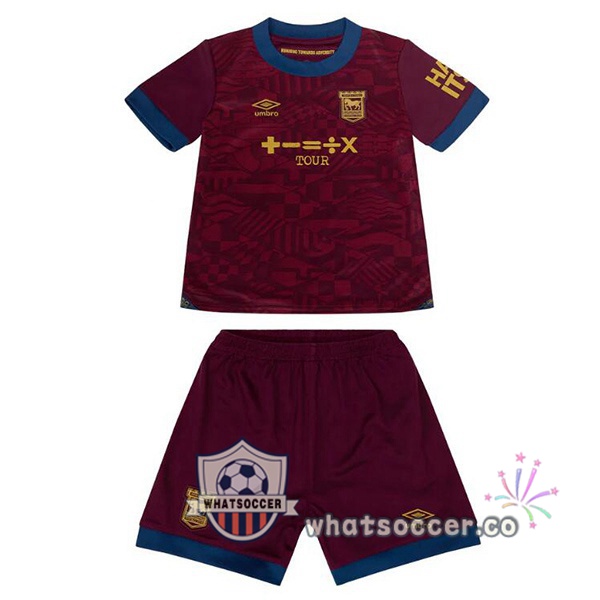 Ipswich Town Kids Away Soccer Jerseys Marron 2024-2025