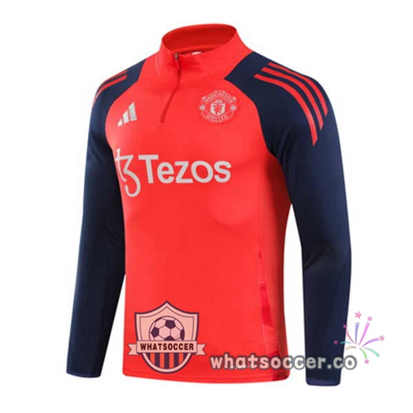 Soccer Sweater Manchester United Orange 2024-2025