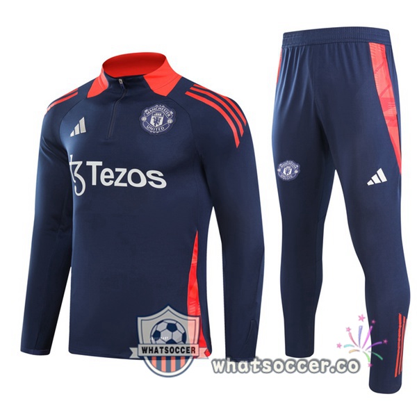 Tracksuit Manchester United Blue Royal 2024-2025