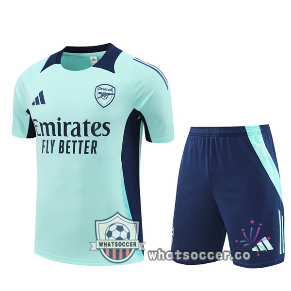 Training T-Shirts Arsenal Training T-Shirts + Shorts Green 2024-2025
