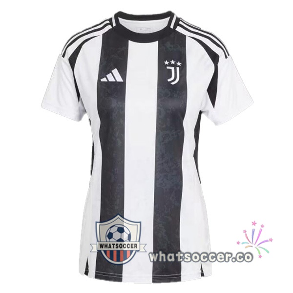 Juventus Women Home Soccer Jerseys Black White 2024-2025