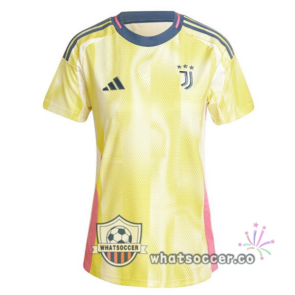 Juventus Women Away Soccer Jerseys Yellow 2024-2025