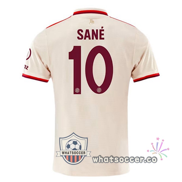 Bayern Munich (Sané 10) Third Soccer Jerseys Yellow 2024-2025