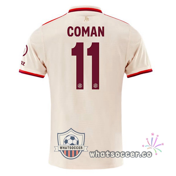 Bayern Munich (Coman 11) Third Soccer Jerseys Yellow 2024-2025