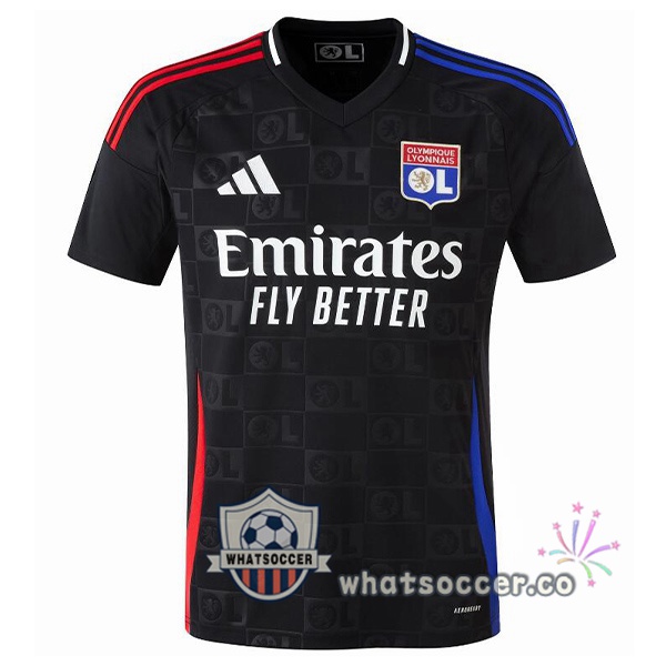 Olympique Lyonnais Away Soccer Jerseys Black 2024-2025