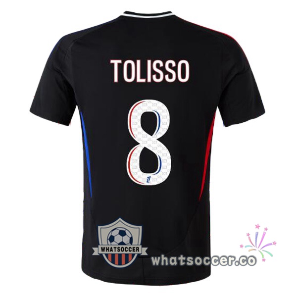 Olympique Lyonnais (TOLISSO 8) Away Soccer Jerseys Black 2024-2025