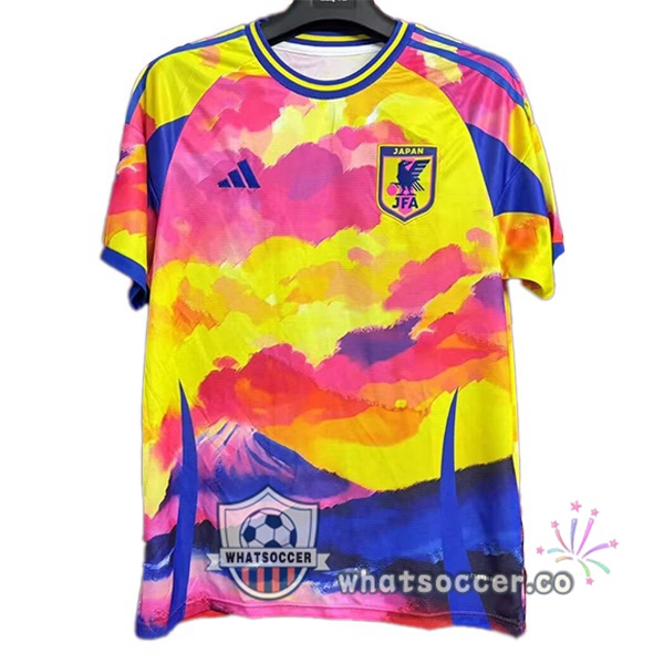 Japan Special Edition Soccer Jerseys Yellow Red 2024-2025
