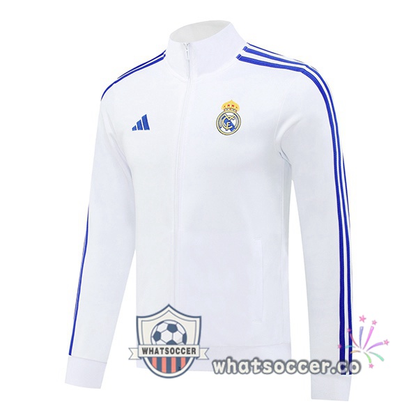 Soccer Jacket Real Madrid White 2024-2025