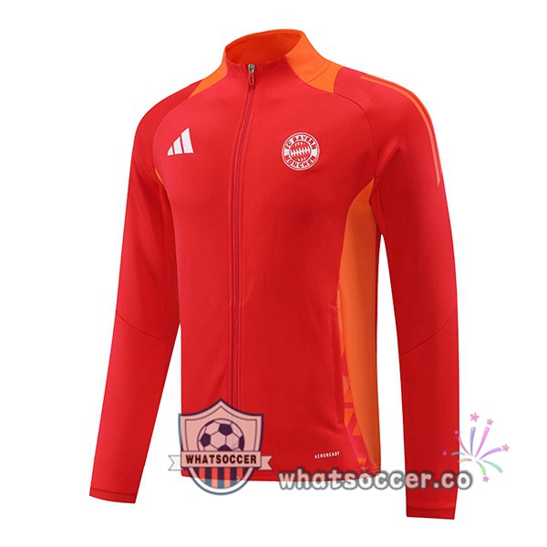 Soccer Jacket Bayern Munich Red 2024-2025