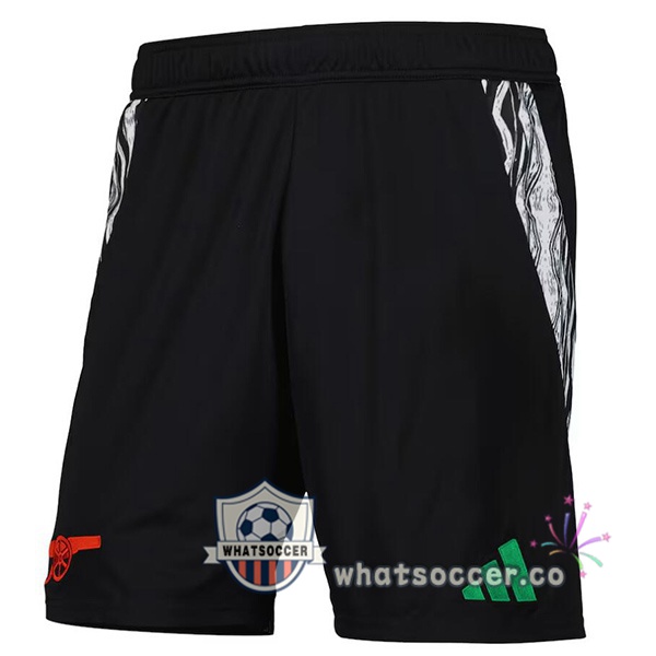 Arsenal Away Soccer Shorts Black 2024-2025