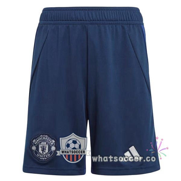 Manchester United Away Soccer Shorts Blue 2024-2025
