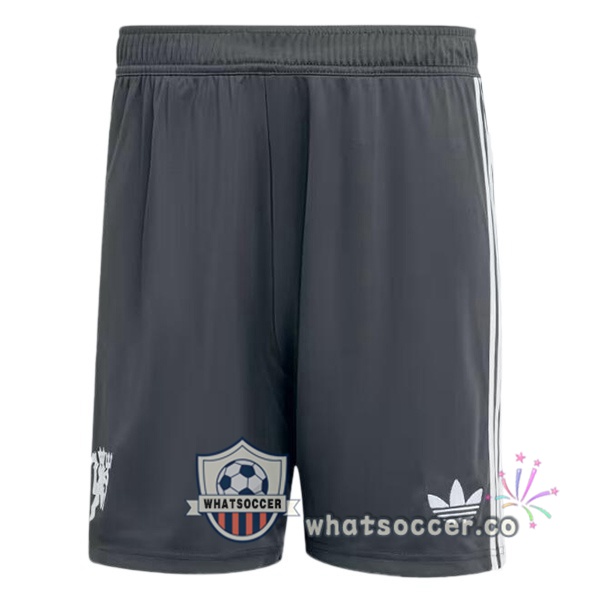Manchester United Third Soccer Shorts White 2024-2025