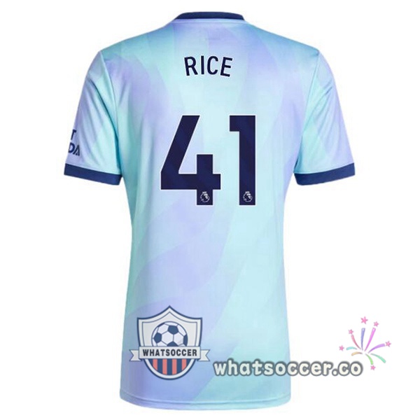 Arsenal (RICE 41) Third Soccer Jerseys Blue 2024-2025