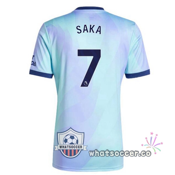 Arsenal (SAKA 7) Third Soccer Jerseys Blue 2024-2025