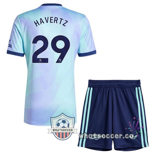Arsenal (HAGreenZ 29) Kids Third Soccer Jerseys Blue 2024-2025