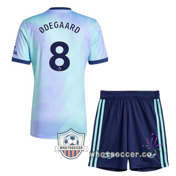 Arsenal (ØDEGAARD 8) Kids Third Soccer Jerseys Blue 2024-2025