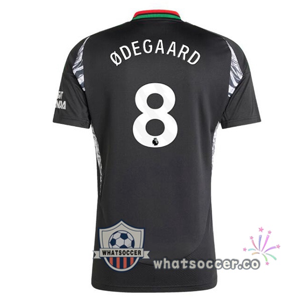 Arsenal (ØDEGAARD 8) Away Soccer Jerseys Black 2024-2025