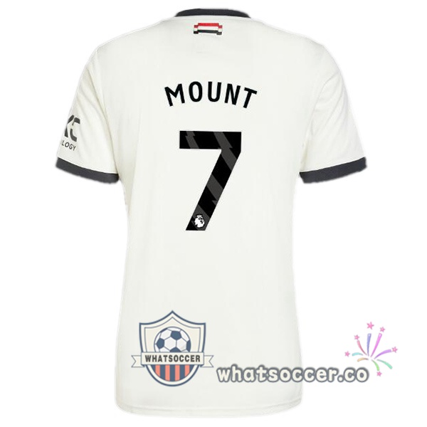 Manchester United (Mount 7) Third Soccer Jerseys White 2024-2025