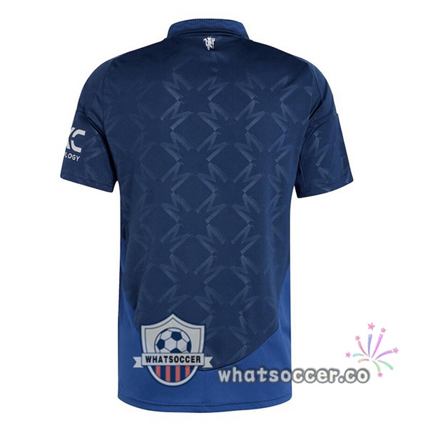 Manchester United Away Soccer Jerseys Blue 2024-2025