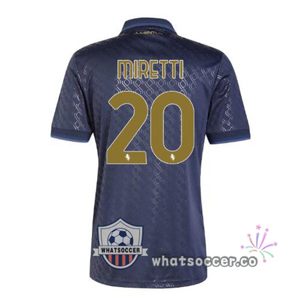 Juventus (MIRETTI 20) Third Soccer Jerseys Blue Royal 2024-2025