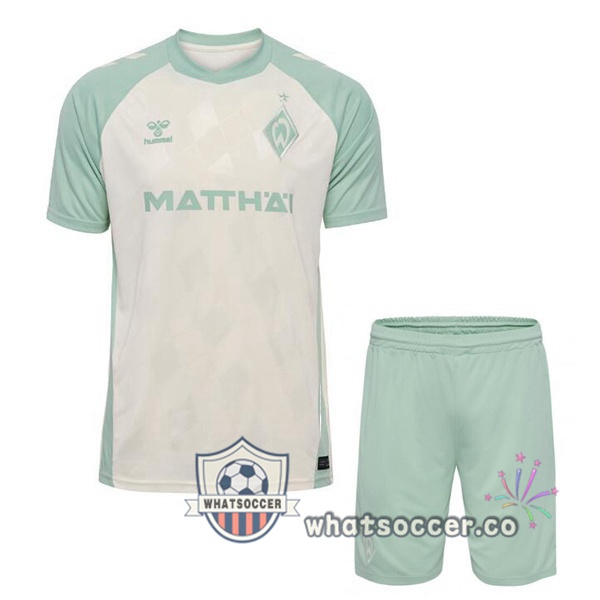 SV Werder Bremen Kids Away Soccer Jerseys White 2024-2025