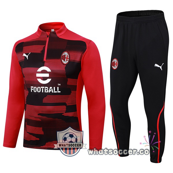 Tracksuit AC Milan Black Red 2024-2025