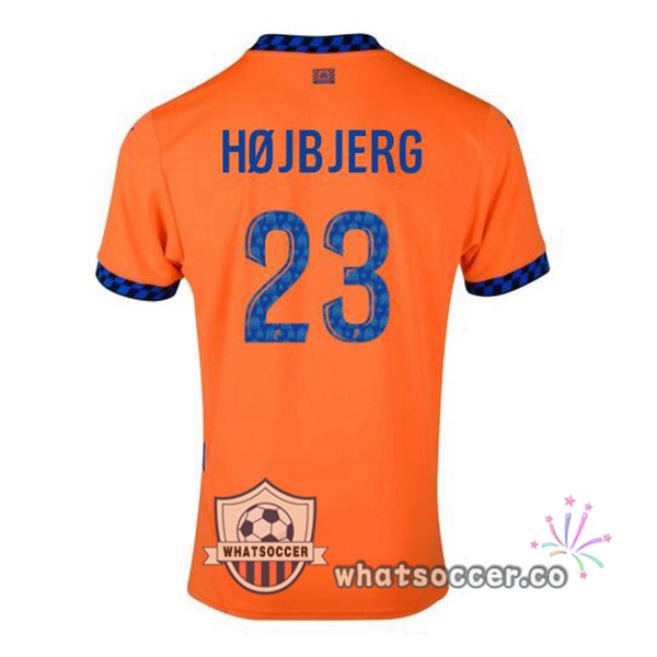 Olympique de Marseille (HØJBJERG 23) Third Soccer Jerseys Orange 2024-2025