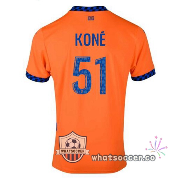 Olympique de Marseille (KONÉ 51) Third Soccer Jerseys Orange 2024-2025