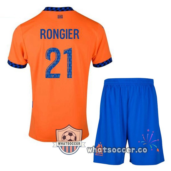 Olympique de Marseille (RONGIER 21) Kids Third Soccer Jerseys Orange 2024-2025