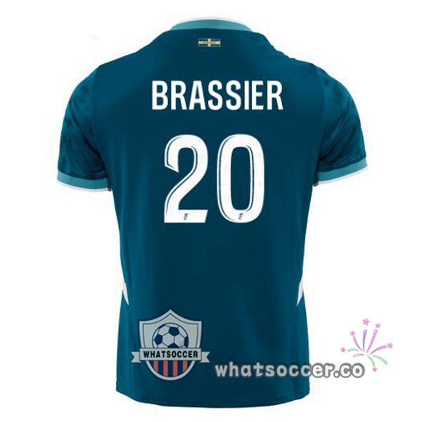 Olympique de Marseille (BRASSIER 20) Away Soccer Jerseys Blue 2024-2025