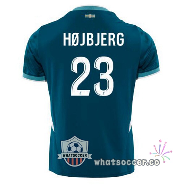 Olympique de Marseille (HØJBJERG 23) Away Soccer Jerseys Blue 2024-2025