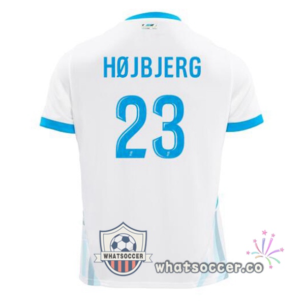 Olympique de Marseille (HØJBJERG 23) Home Soccer Jerseys White 2024-2025