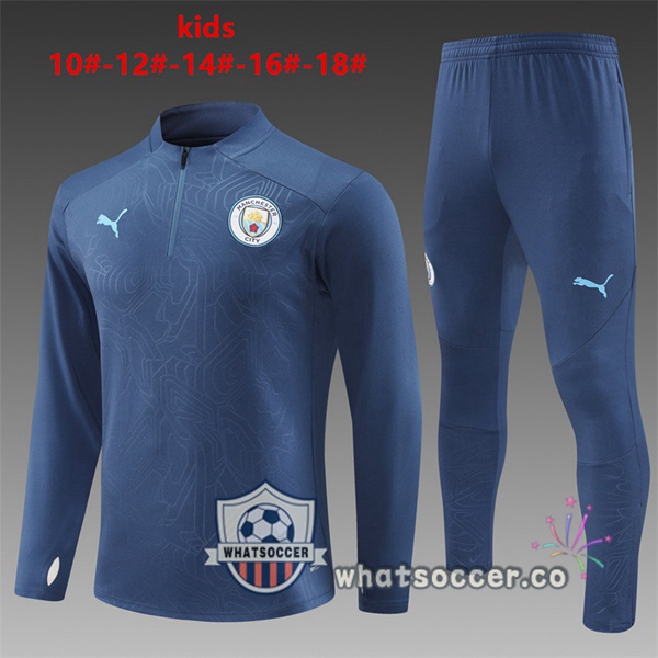 Tracksuit Manchester City Kids Blue Royal 2024-2025