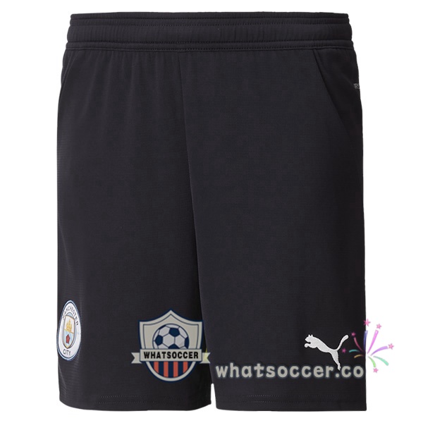 Manchester City Away Soccer Shorts Black 2024-2025