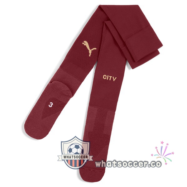 Manchester City Third Soccer Socks Marron 2024-2025