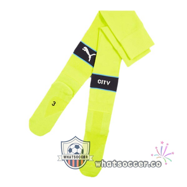 Manchester City Away Soccer Jerseys Green Black 2024-2025
