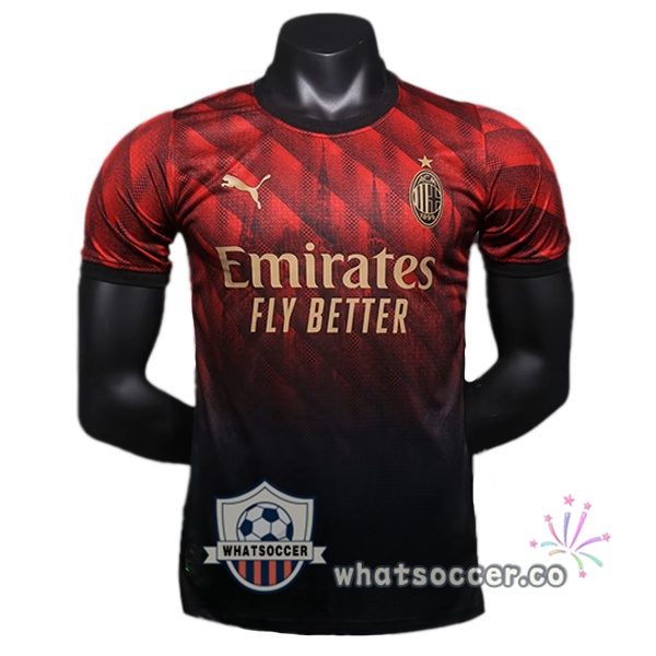 AC Milan Special Edition Soccer Jerseys Red Black 2024-2025