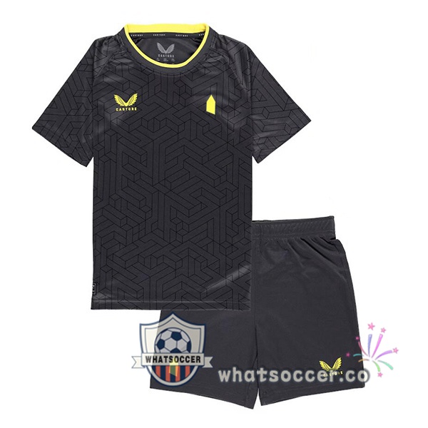 Everton Kids Away Soccer Jerseys Black 2024-2025