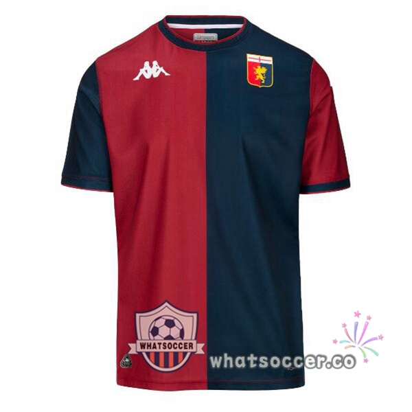 Genoa CFC Home Soccer Jerseys Red Blue 2024-2025