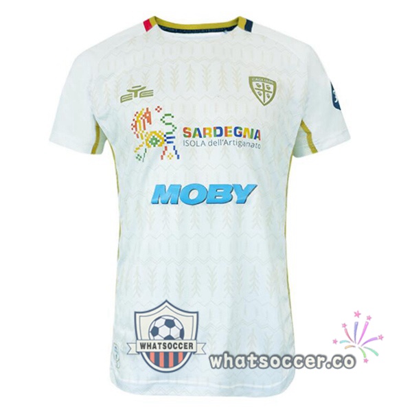 Cagliari Calcio Away Soccer Jerseys White 2024-2025