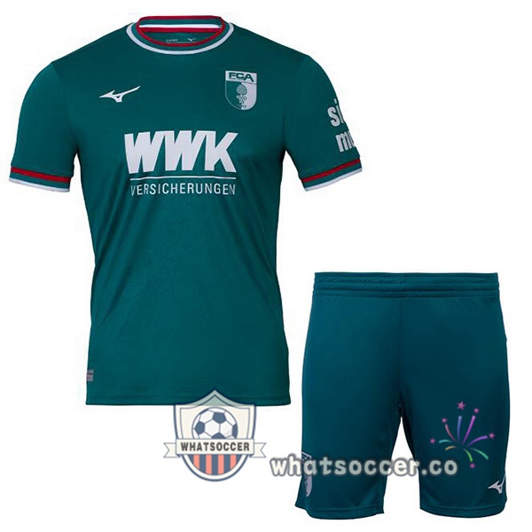 FC Augsburg Kids Away Soccer Jerseys Green 2024-2025