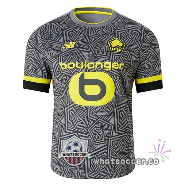 Lille OSC Third Soccer Jerseys Gray 2024-2025