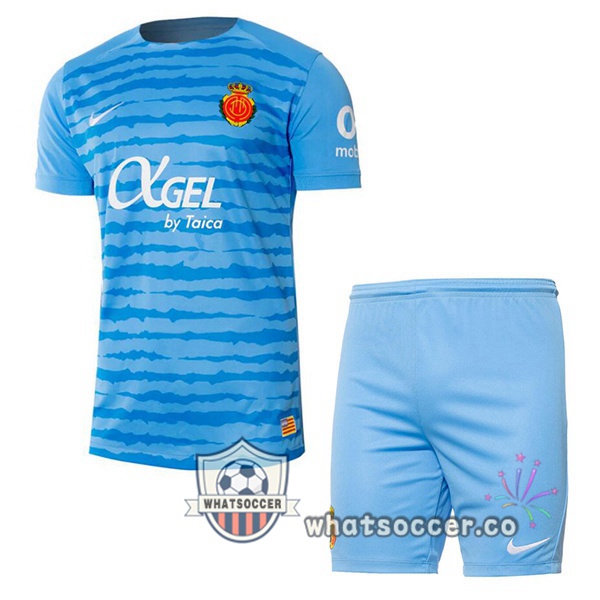 RCD Mallorca Kids Third Soccer Jerseys Blue 2024-2025