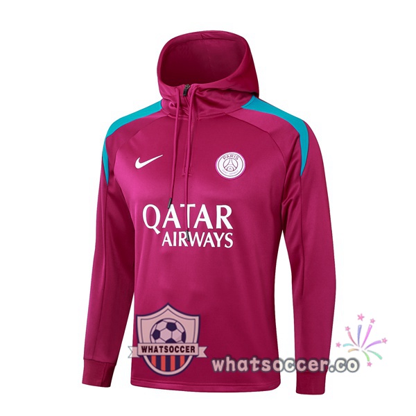 Hooded Sweatshirt Paris PSG Red 2024-2025