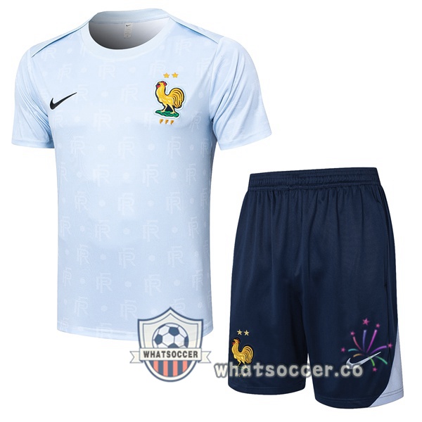 Training T-Shirts France Training T-Shirts + Shorts Blue 2024-2025