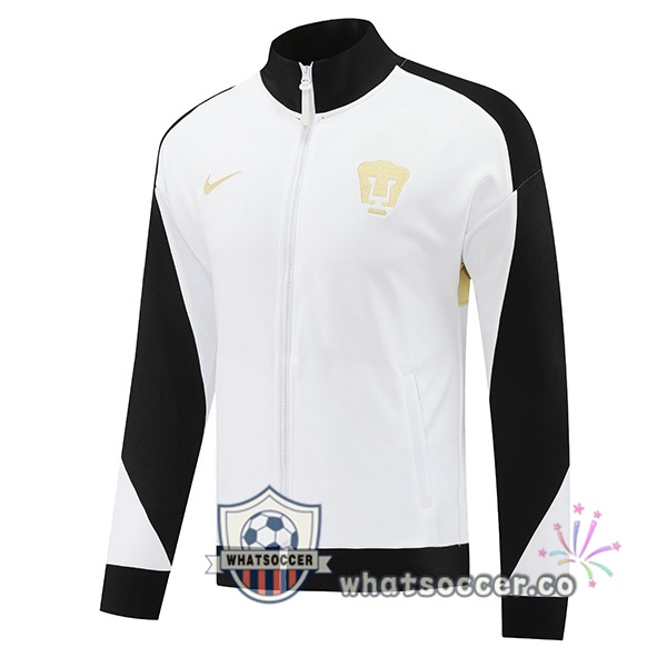Soccer Jacket Pumas UNAM White 2024-2025