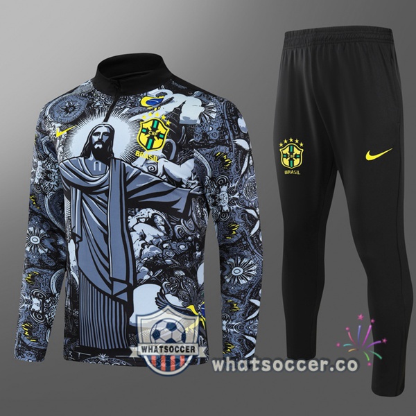 Tracksuit Brazil Kids Black 2024-2025
