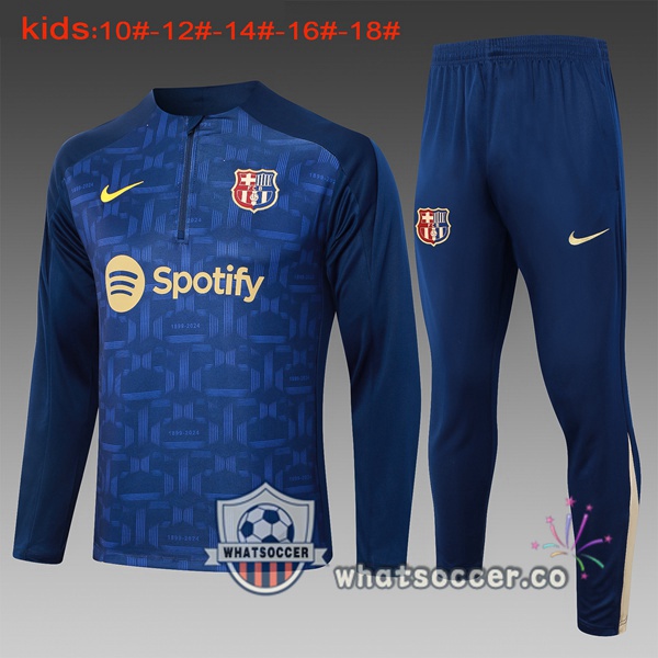 Tracksuit FC Barcelona Kids Blue Royal 2024-2025