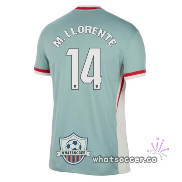 Atletico Madrid (M. LLORENTE 14) Away Soccer Jerseys Green 2024-2025