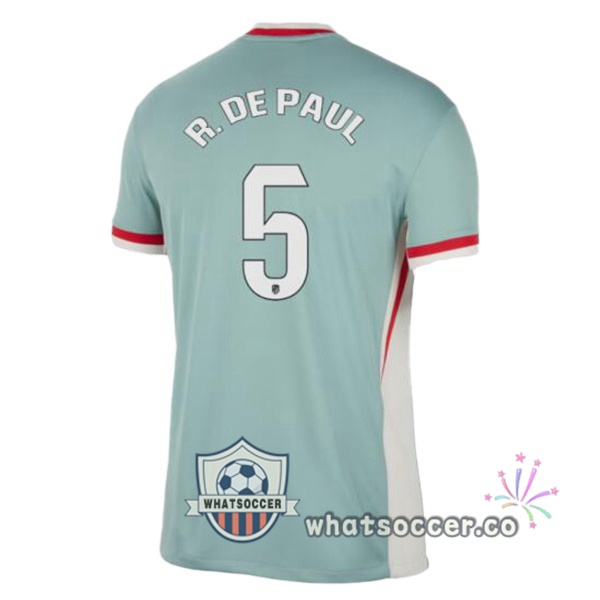 Atletico Madrid (R. DE PAUL 5) Away Soccer Jerseys Green 2024-2025